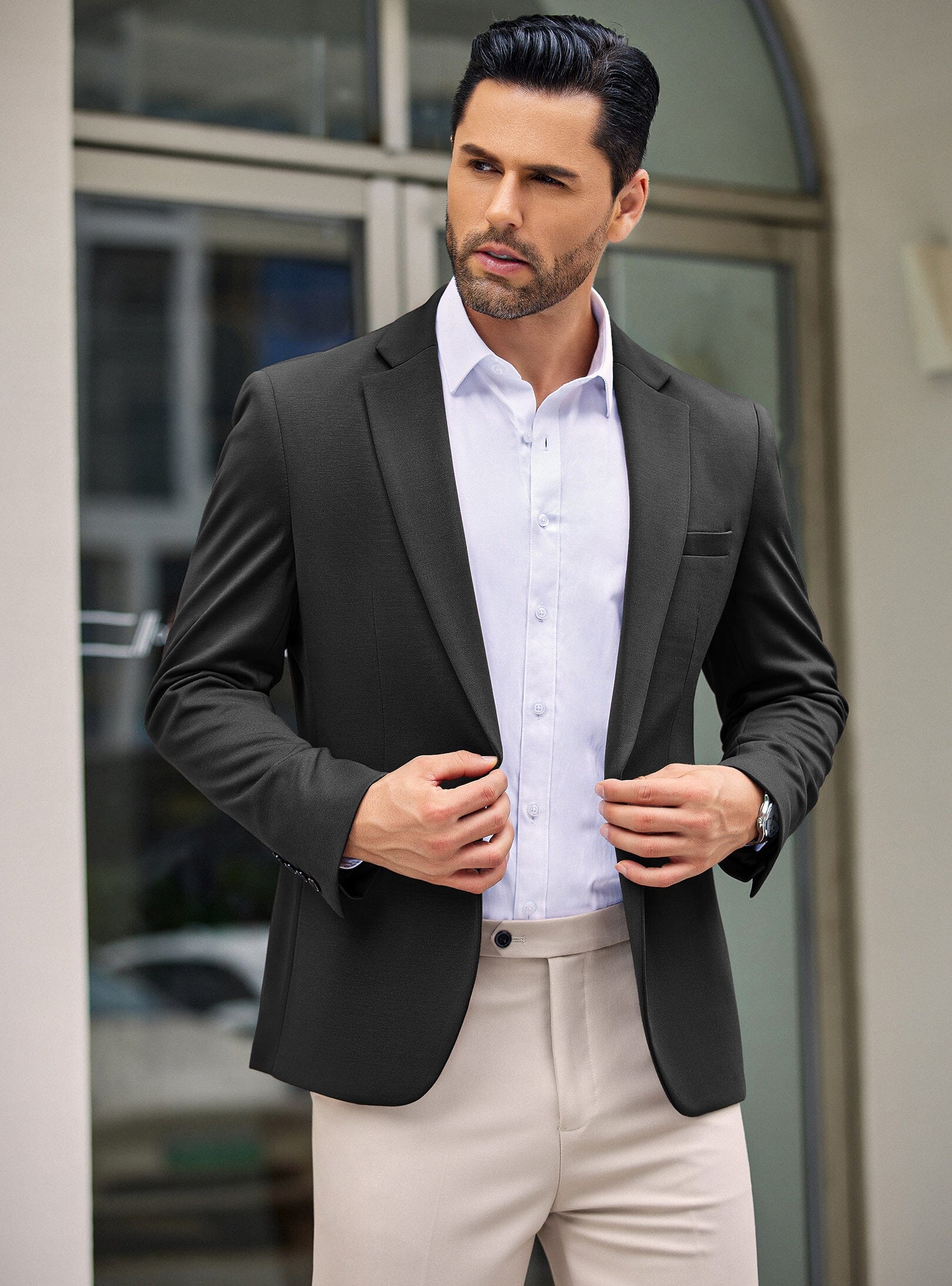 Simple One Button Blazer Jacket (US Only) - Image 4