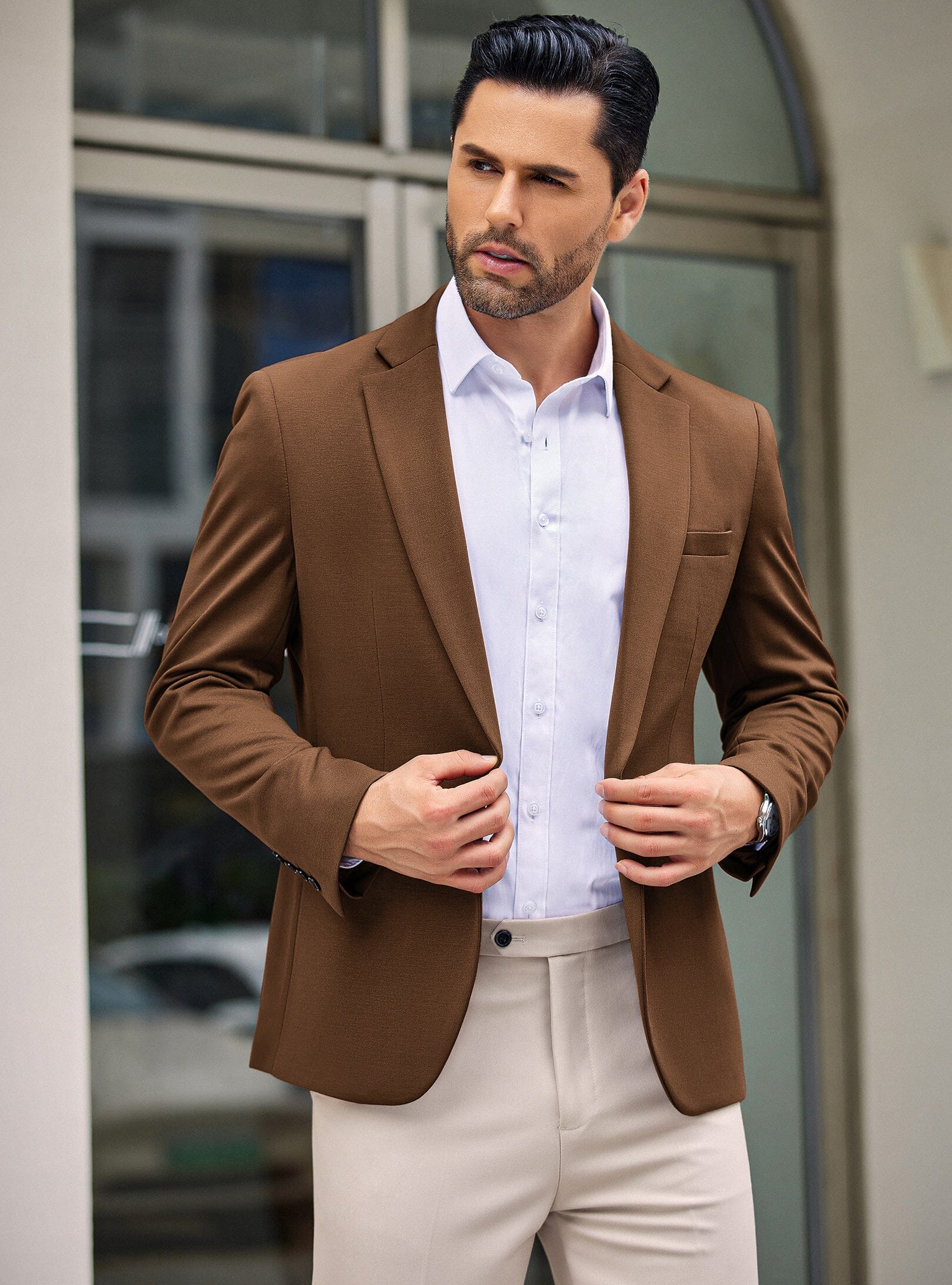 Simple One Button Blazer Jacket (US Only) - Image 5