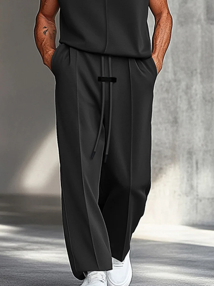 Simple Sharp Tank Top Pants Set - Image 4