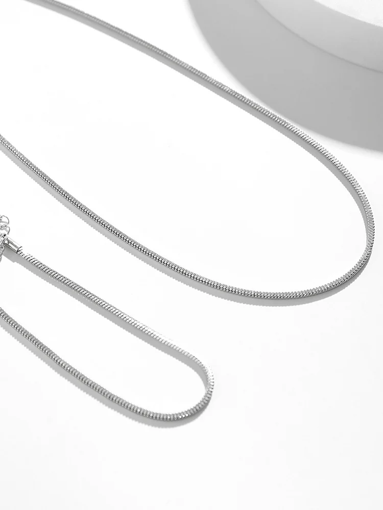 Simple Snake Chain Necklace and Bracelet Set - Image 5