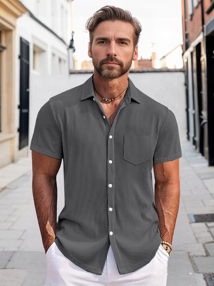 Simple Vertical Striped Shirt - Image 6