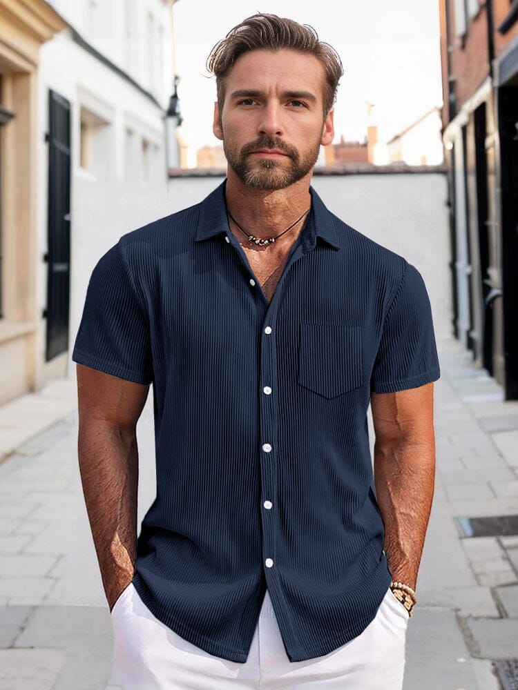 Simple Vertical Striped Shirt - Image 7