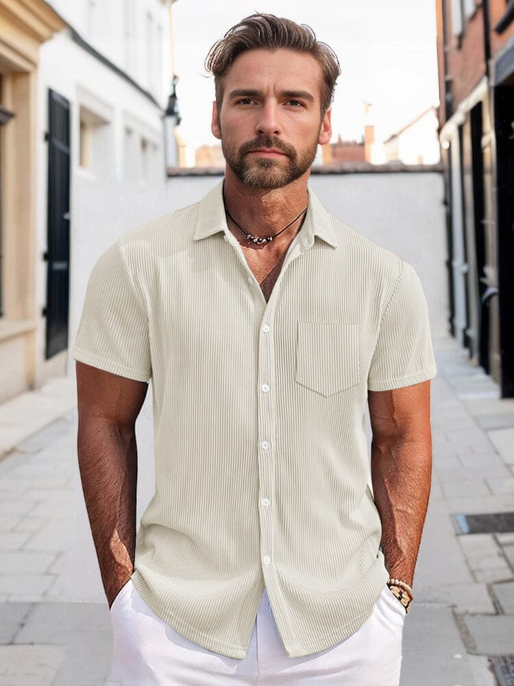 Simple Vertical Striped Shirt - Image 8