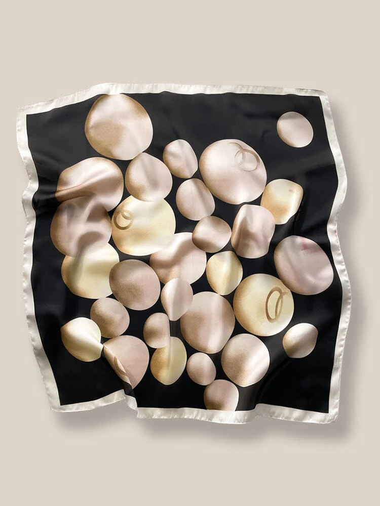 Sky-Friendly Printed Square Silk Scarf - Image 13