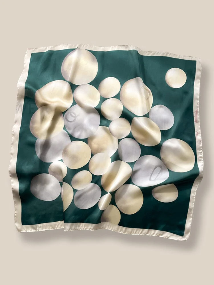 Sky-Friendly Printed Square Silk Scarf - Image 14