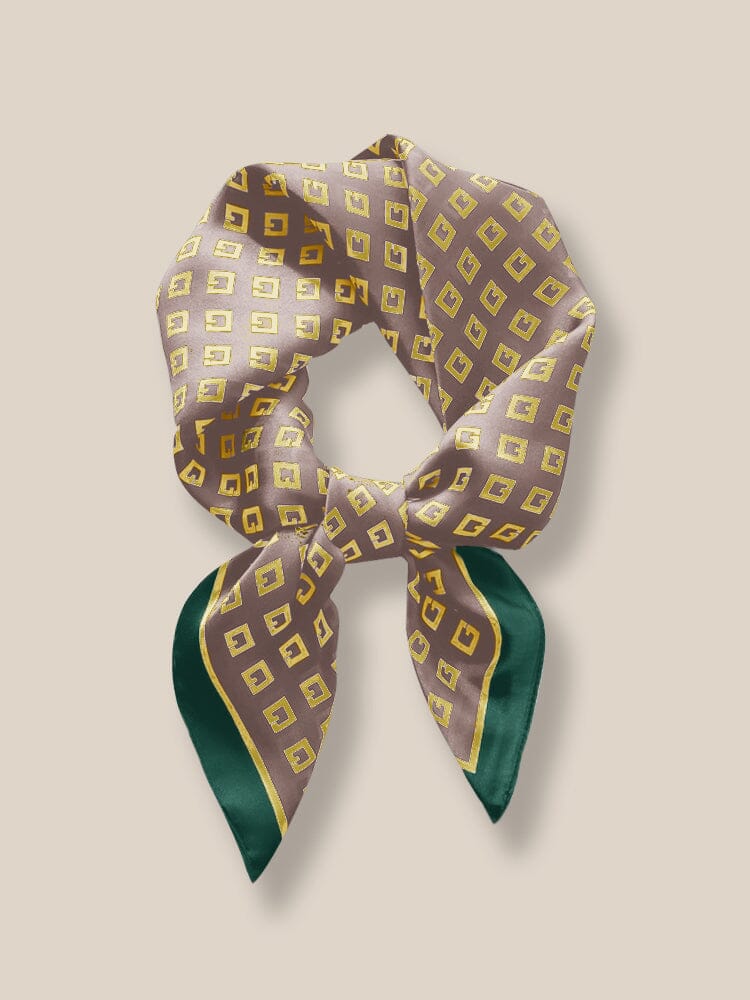 Sky-Friendly Printed Square Silk Scarf - Image 6