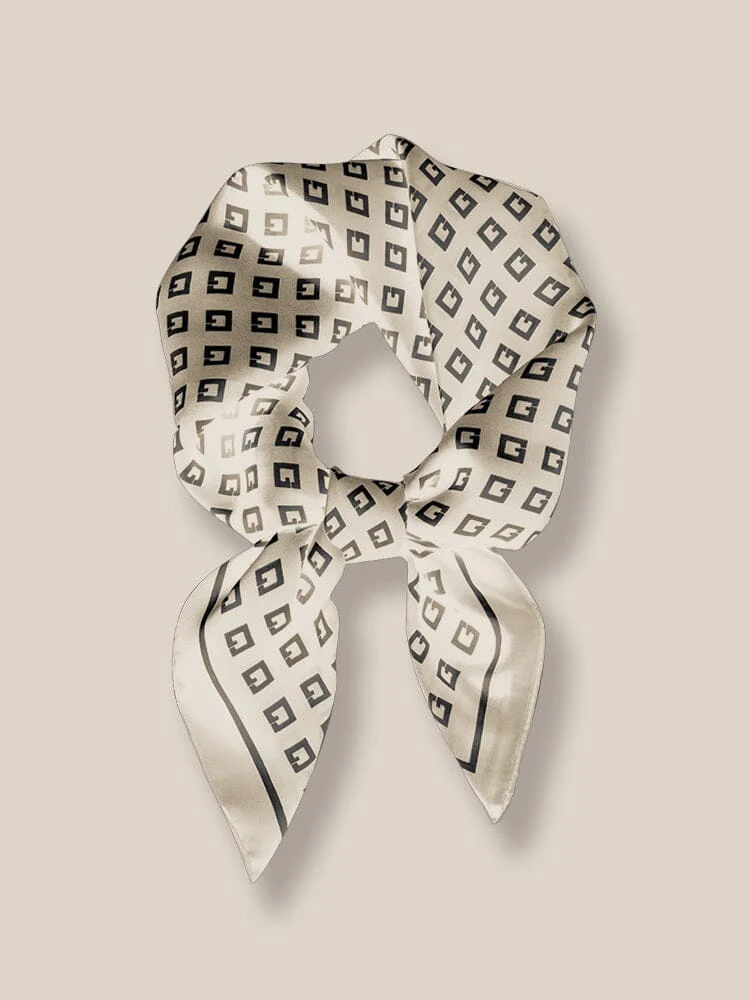 Sky-Friendly Printed Square Silk Scarf - Image 7