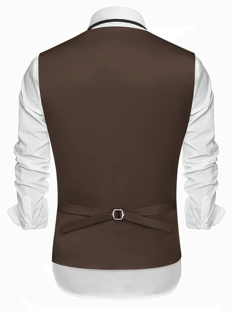 Slim Fit Notch Lapel Formal Vest (US Only) - Image 7