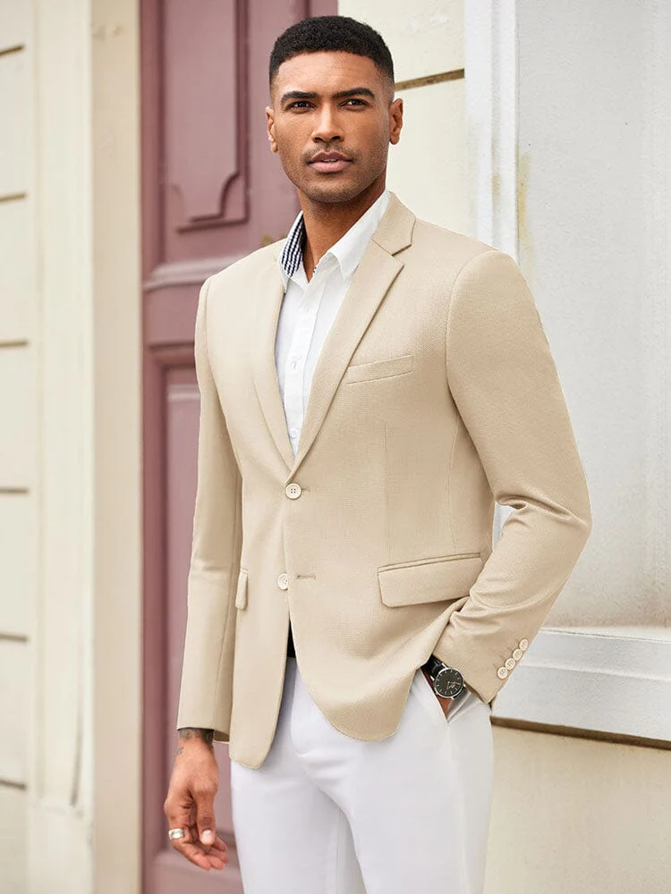 Slim Fit Textured Blazer Jacket (US Only)