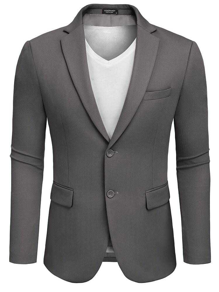 Slim Fit Textured Blazer Jacket (US Only) - Image 10