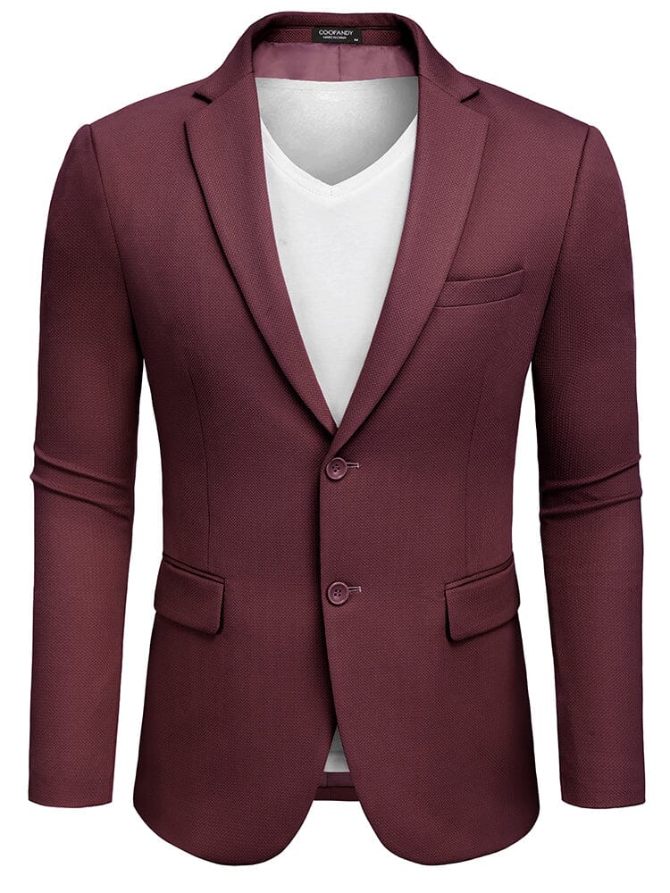 Slim Fit Textured Blazer Jacket (US Only) - Image 11