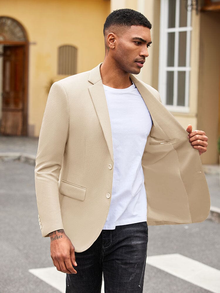 Slim Fit Textured Blazer Jacket (US Only) - Image 12
