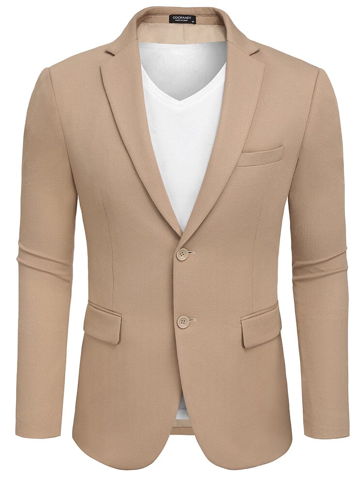 Slim Fit Textured Blazer Jacket (US Only) - Image 2