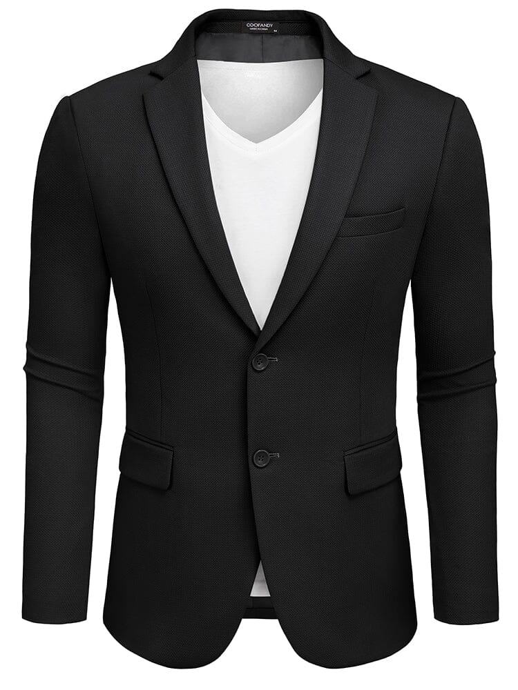 Slim Fit Textured Blazer Jacket (US Only) - Image 5