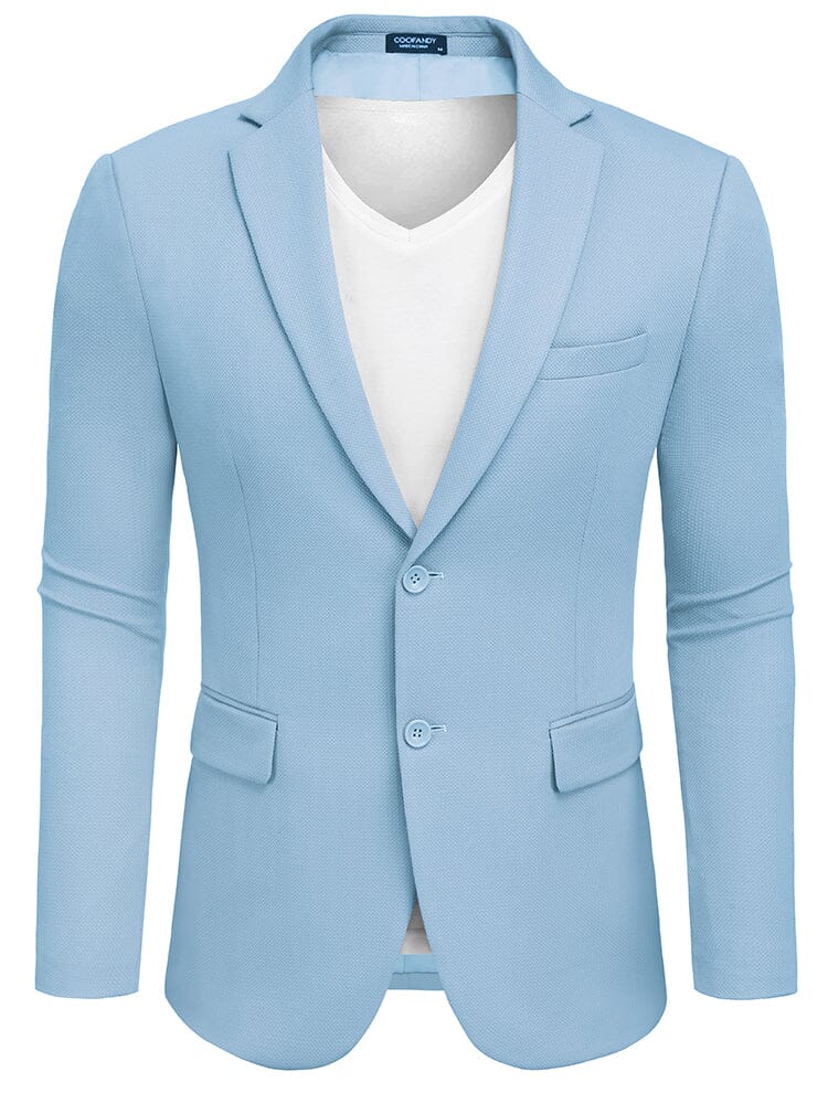 Slim Fit Textured Blazer Jacket (US Only) - Image 7