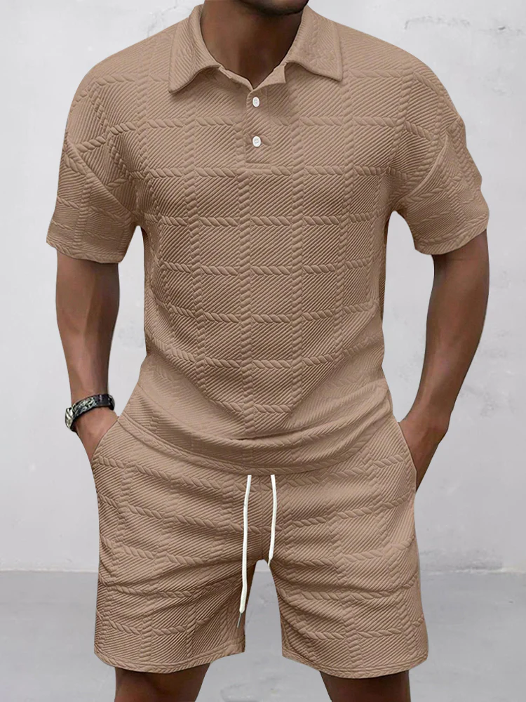 Smart Casual Jacquard Textured Set - Image 4