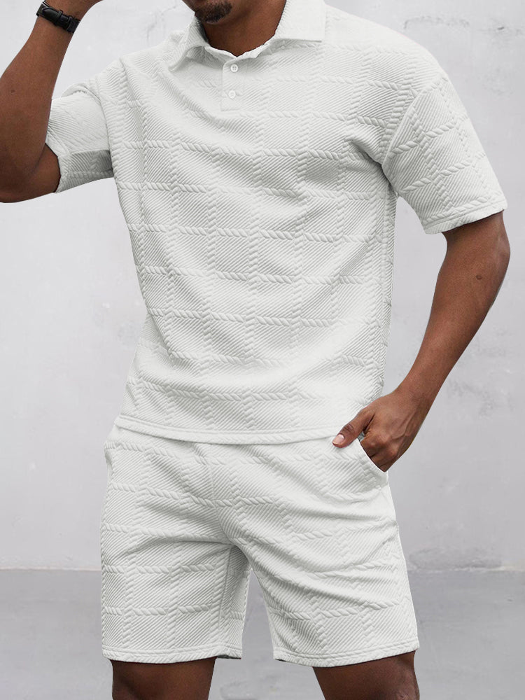 Smart Casual Jacquard Textured Set - Image 7
