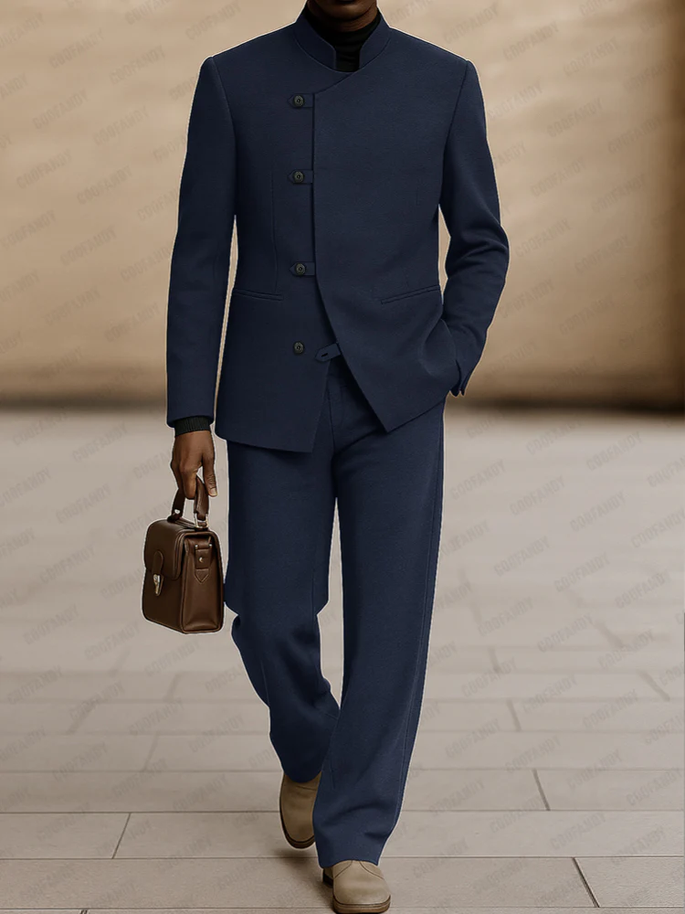 Smart Casual Minimalism 2-Piece Suit Set - Image 2