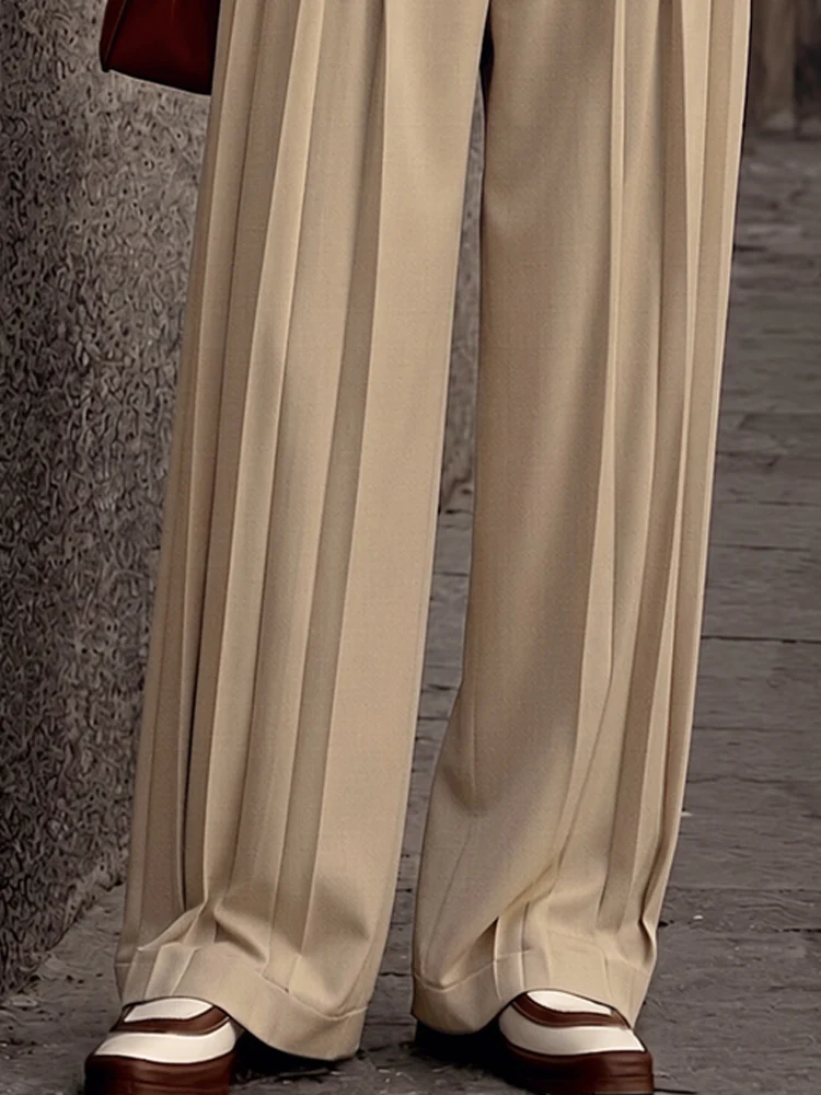 Smart Casual Multi-Pleated Suit Pants - Image 5