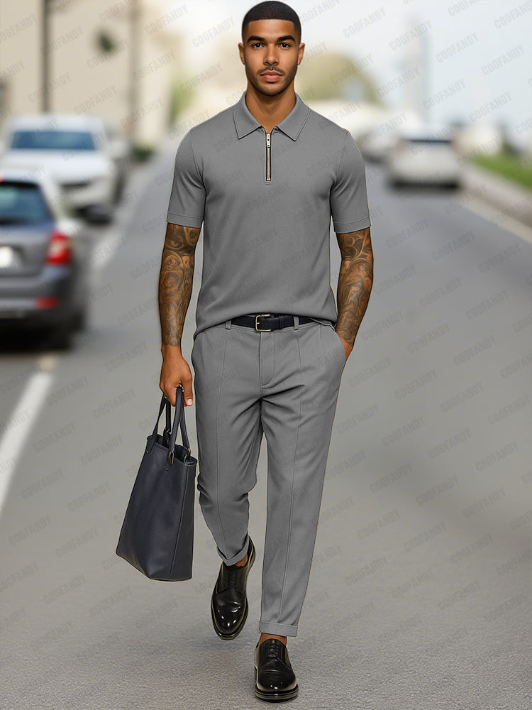 Smart Casual Polo Shirt Set - Image 2
