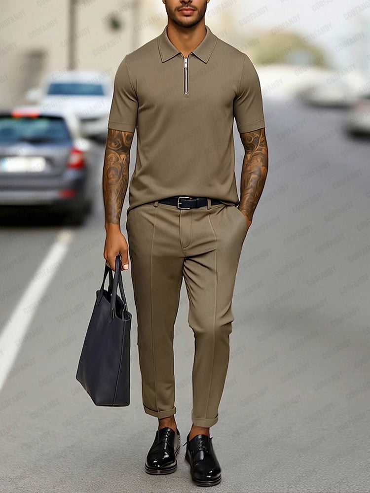 Smart Casual Polo Shirt Set - Image 3