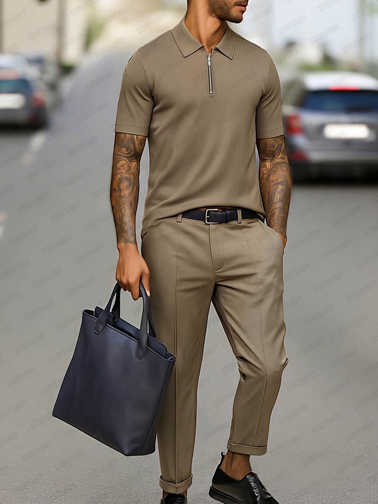Smart Casual Polo Shirt Set - Image 4