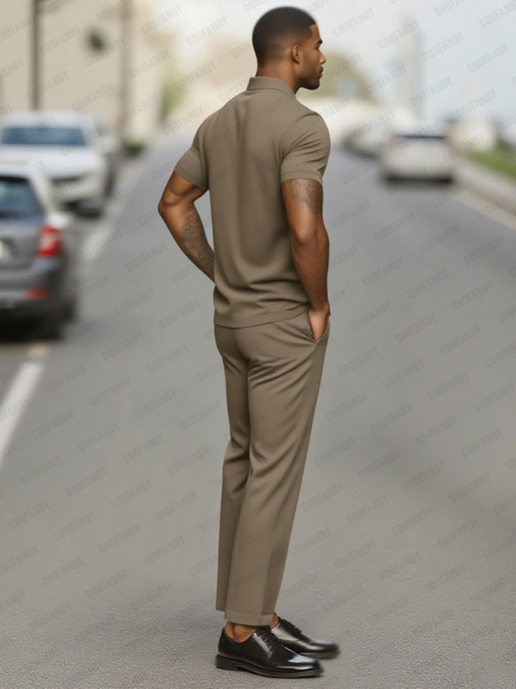 Smart Casual Polo Shirt Set - Image 5