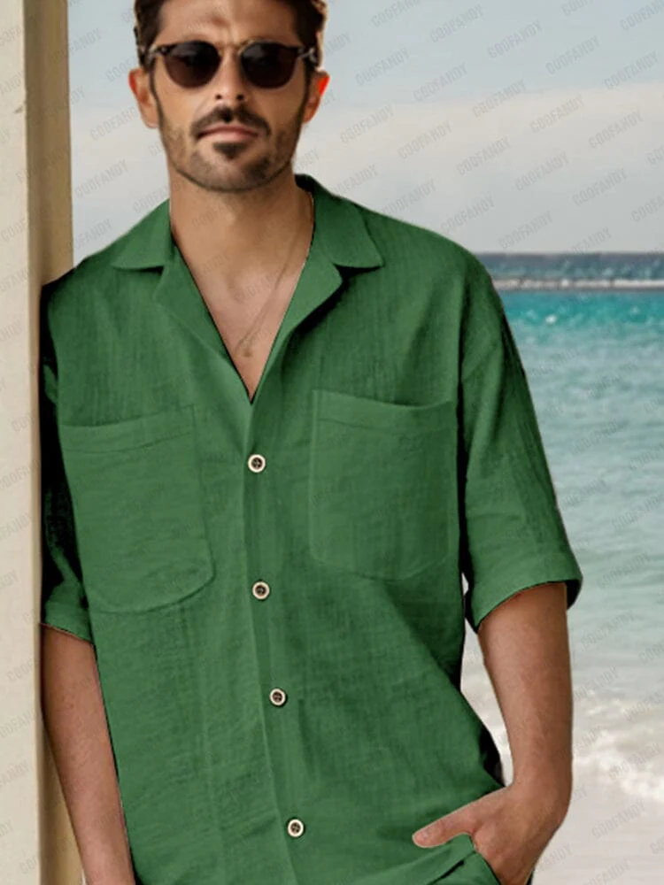 Soft 100% Cotton Pocket Shirt Set - Image 3