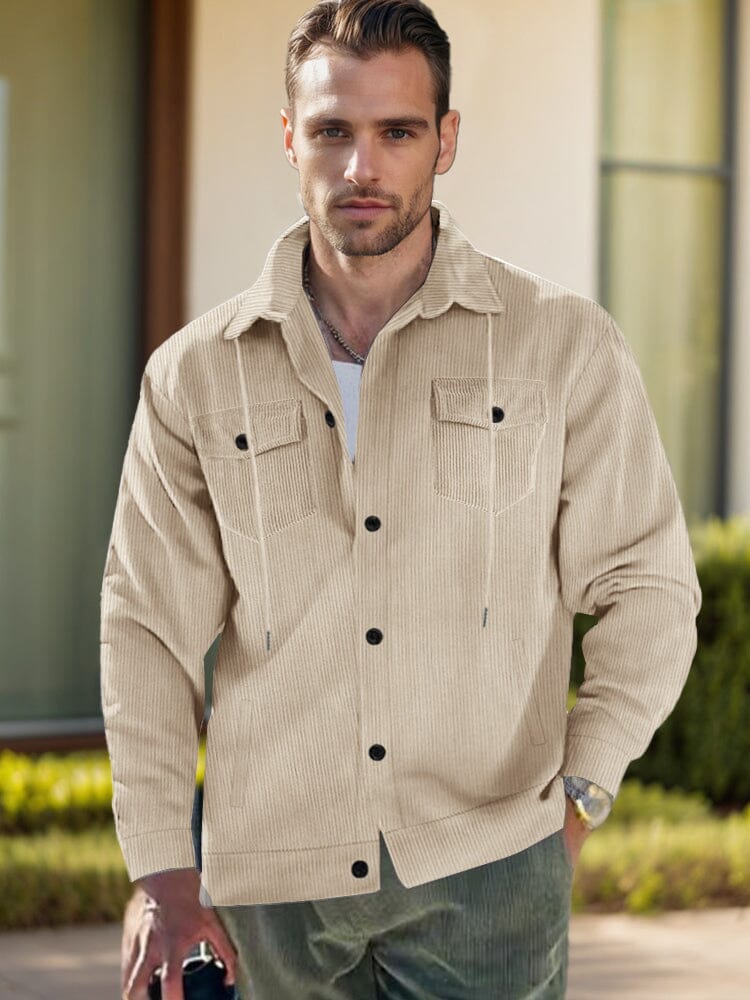Soft Corduroy Shirt Jacket - Image 5