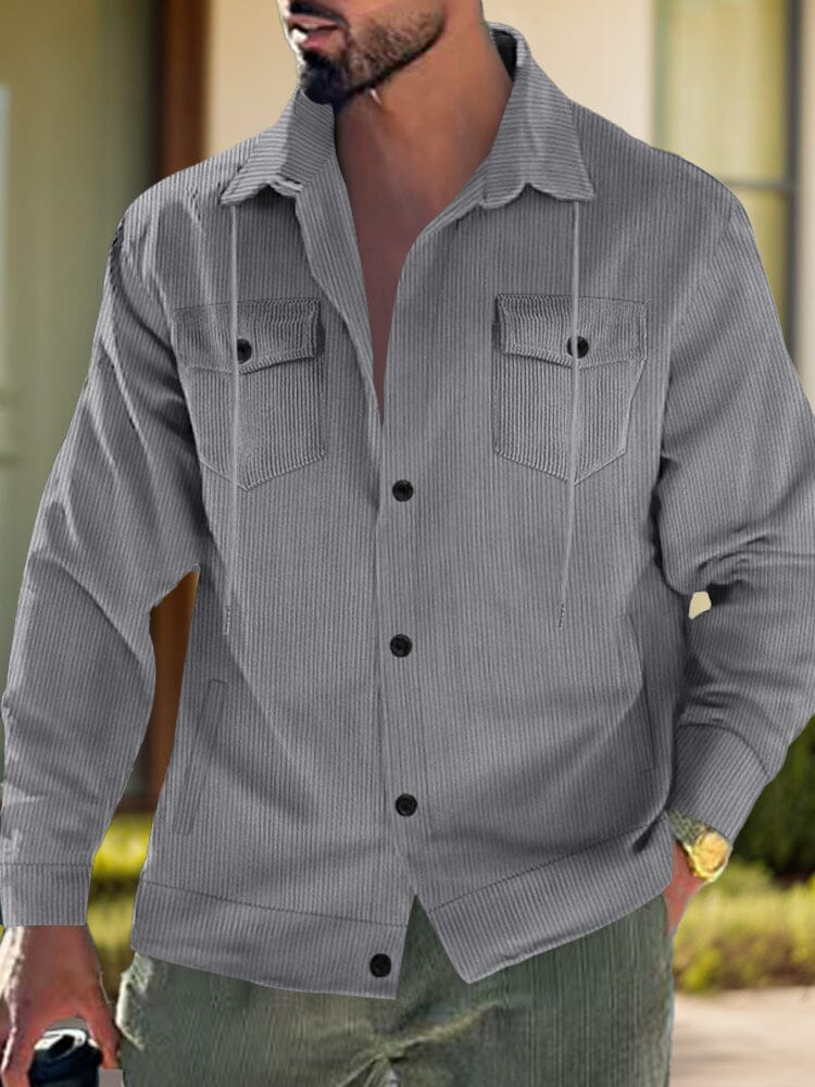 Soft Corduroy Shirt Jacket - Image 6