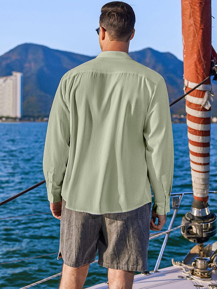 Soft Cotton Linen Button Shirt (US Only) - Image 11