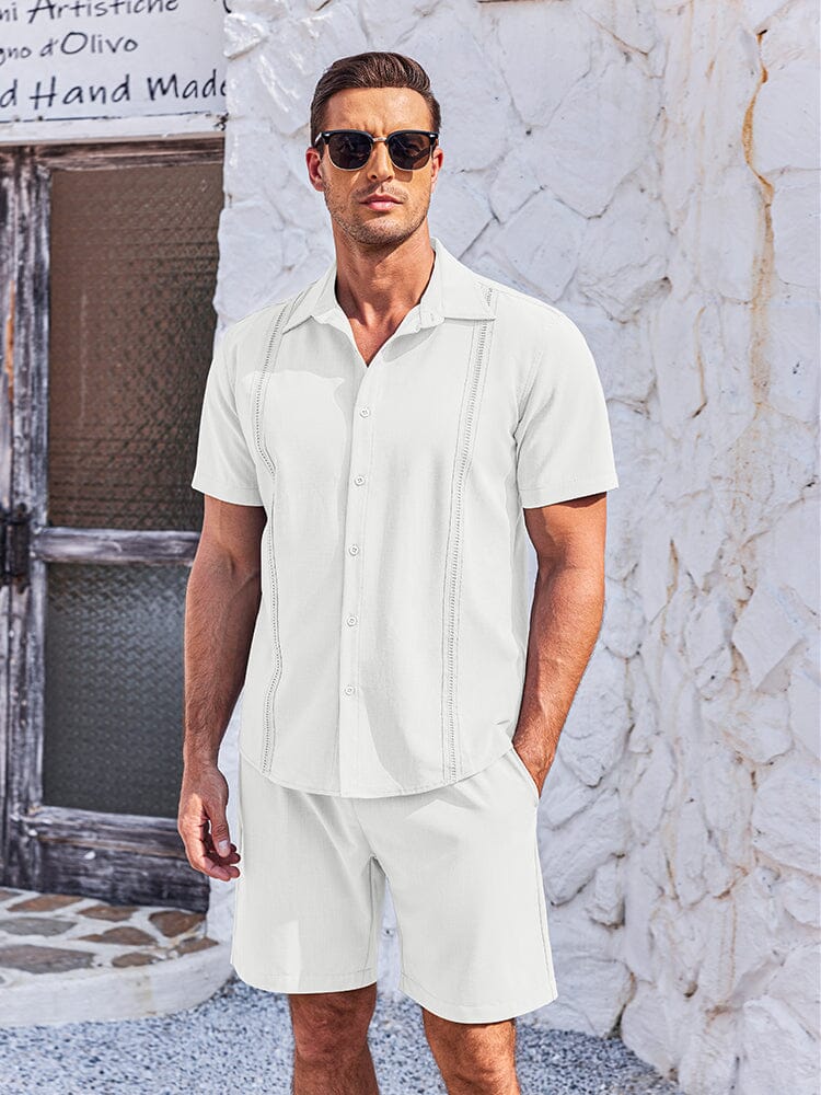 Soft Cuban Shirt Shorts Set (US Only) - Image 2