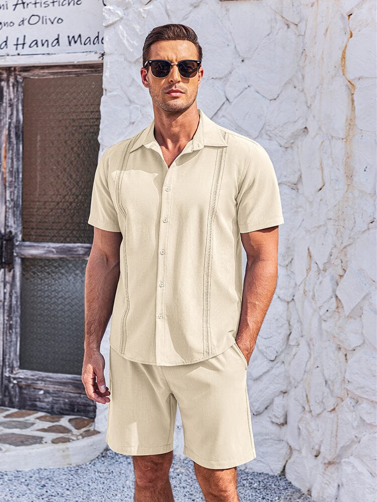 Soft Cuban Shirt Shorts Set (US Only) - Image 7
