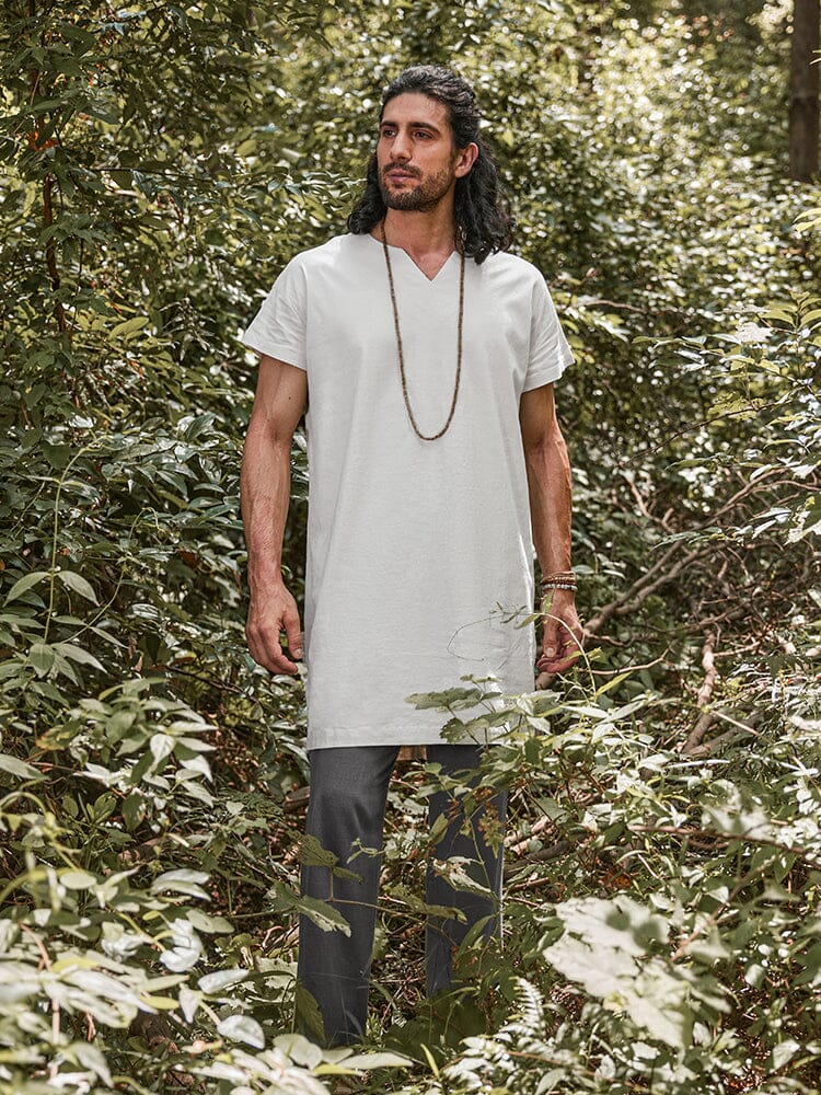 Soft Linen Blend Long Top - Image 6