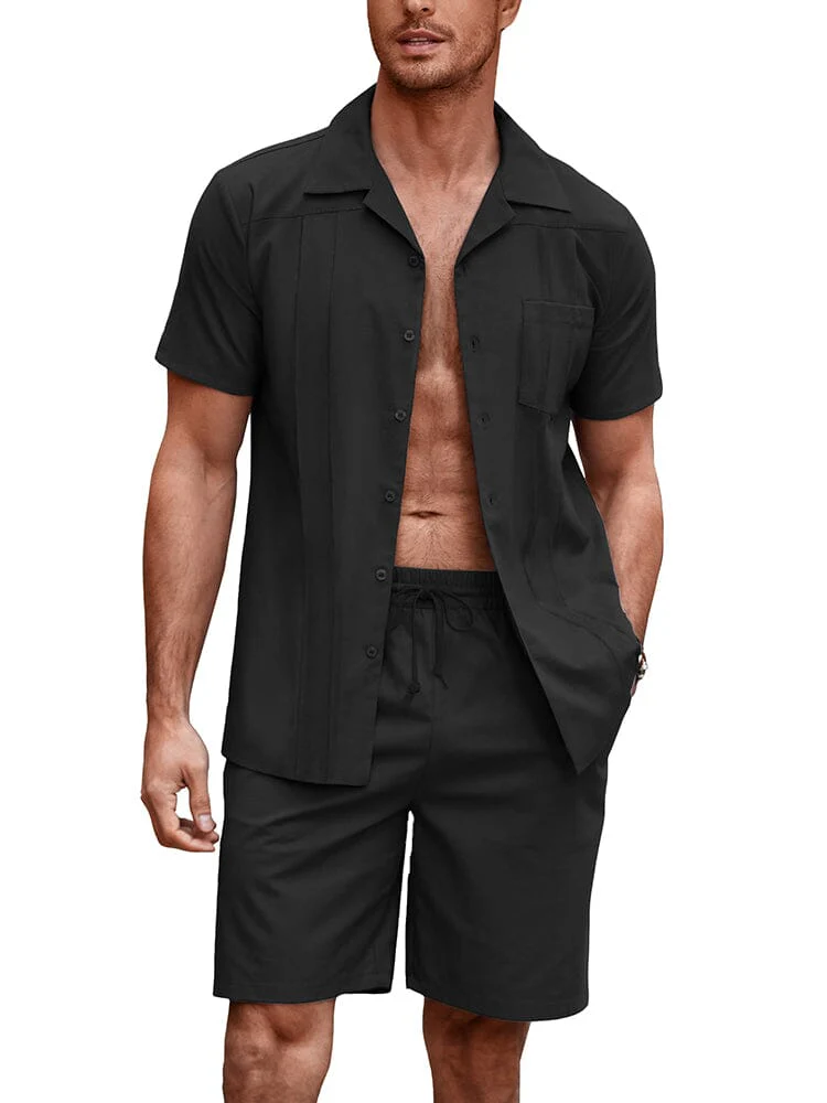 Soft Linen Blend Shirt Set (US Only) - Image 2