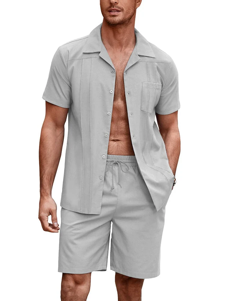 Soft Linen Blend Shirt Set (US Only) - Image 5