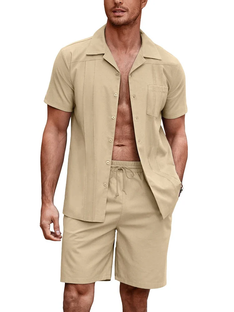 Soft Linen Blend Shirt Set (US Only) - Image 6