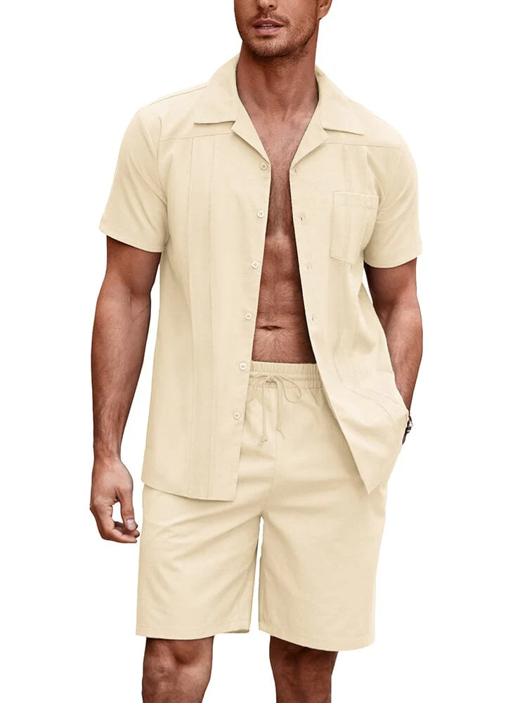 Soft Linen Blend Shirt Set (US Only) - Image 8