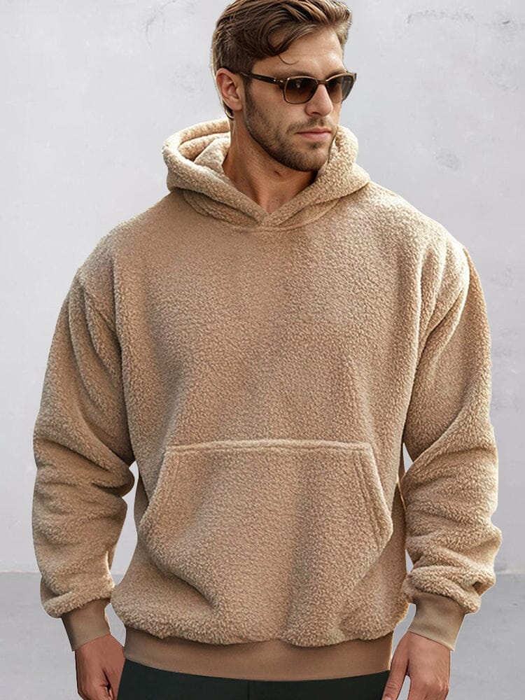 Soft Reversible Plush Hoodie - Image 2