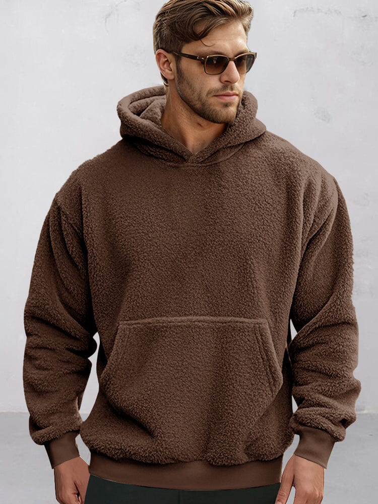 Soft Reversible Plush Hoodie - Image 4