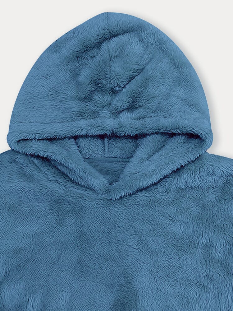 Soft Reversible Plush Hoodie - Image 5
