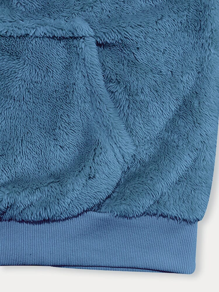 Soft Reversible Plush Hoodie - Image 6