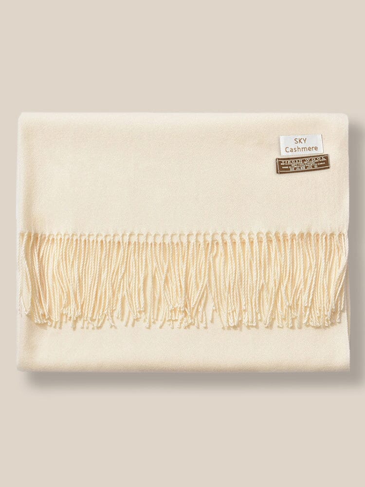 Soft Solid Tassel Scarf - Image 10