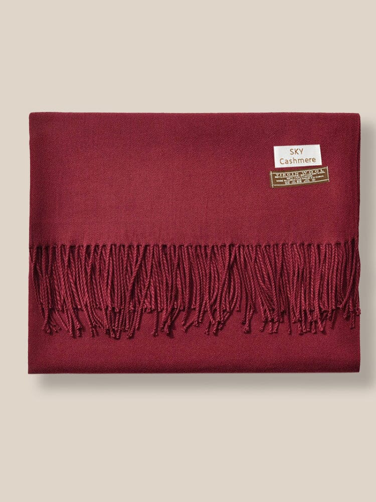 Soft Solid Tassel Scarf - Image 13