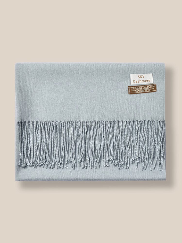 Soft Solid Tassel Scarf - Image 17