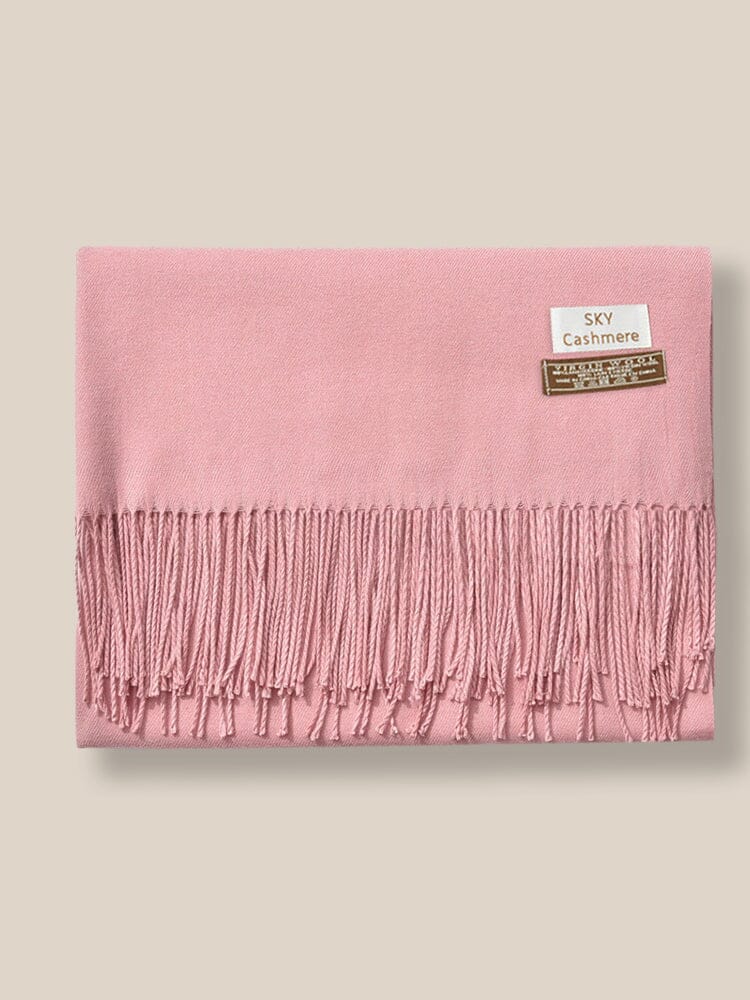 Soft Solid Tassel Scarf - Image 18
