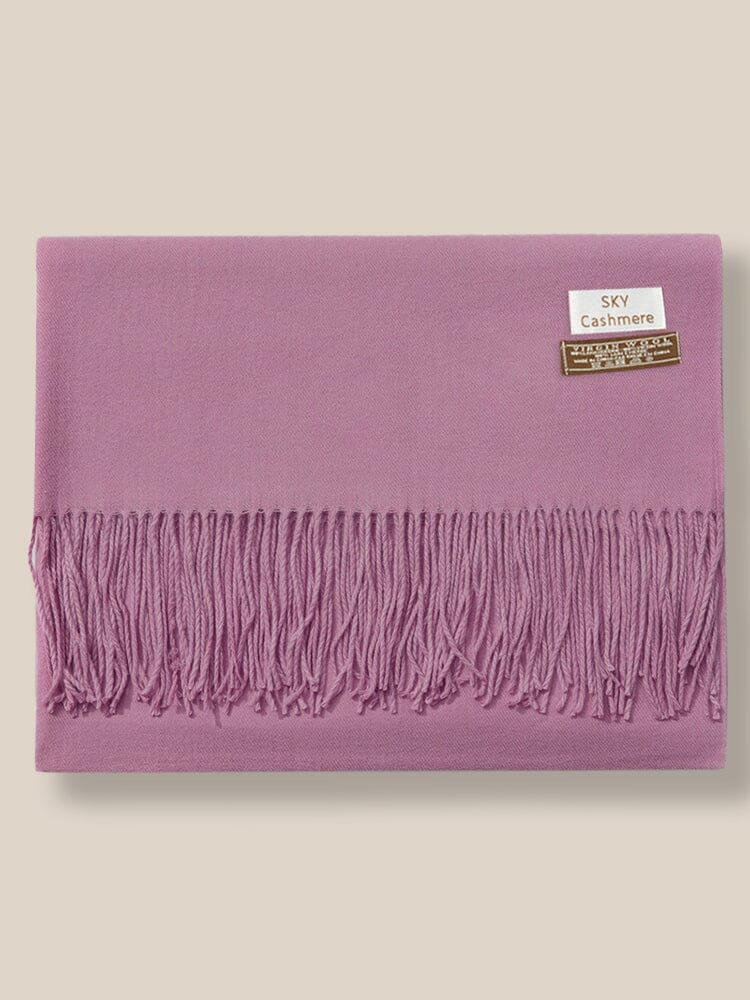 Soft Solid Tassel Scarf - Image 20