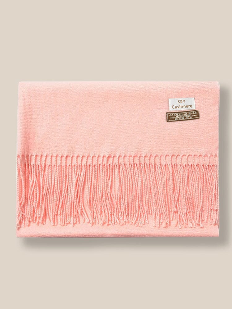 Soft Solid Tassel Scarf - Image 22