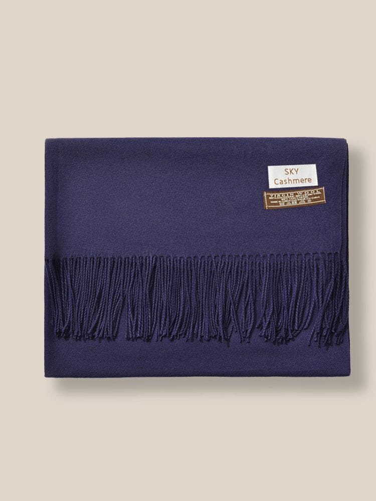 Soft Solid Tassel Scarf - Image 23