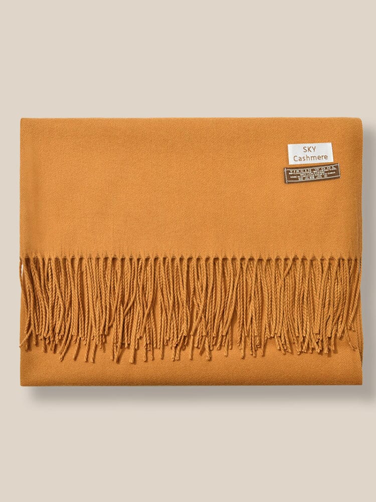 Soft Solid Tassel Scarf - Image 25